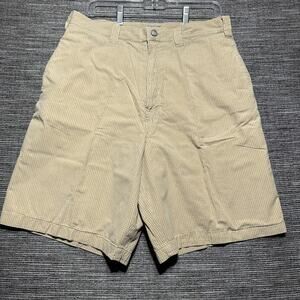 No Fear Y2K Shorts Men's Size 32 Yellow Check Plaid Motorcross Vintage